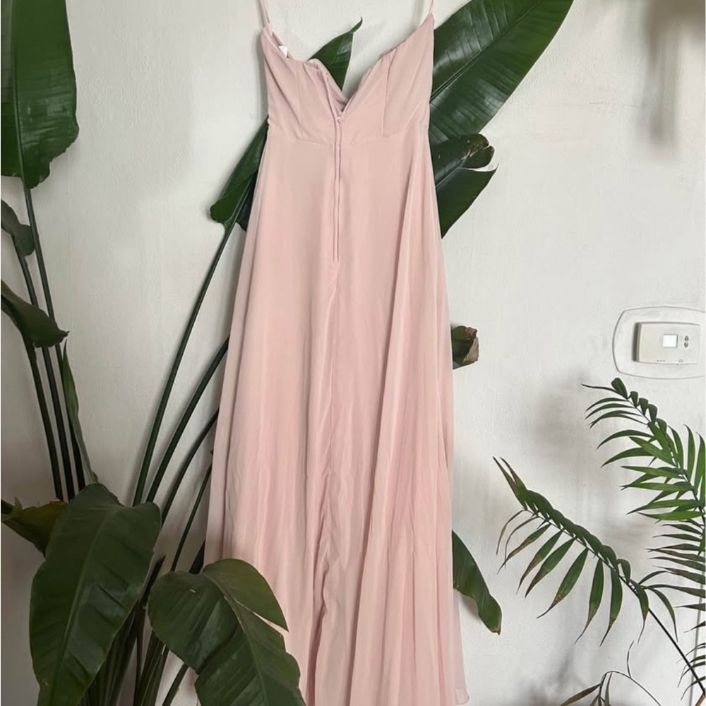 Elegant Pink Maxi Dress